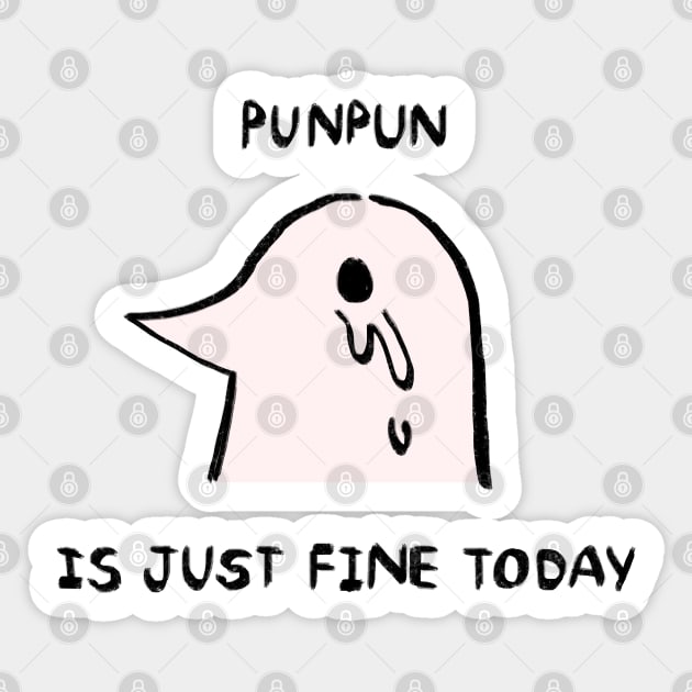 crying punpun is just fine today Sticker by mudwizard